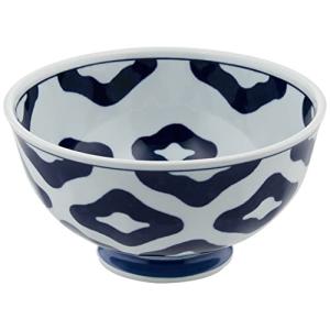 波佐見焼 インディゴクラシック 面取軽量丼 雲柄 直径16.5cm 48224