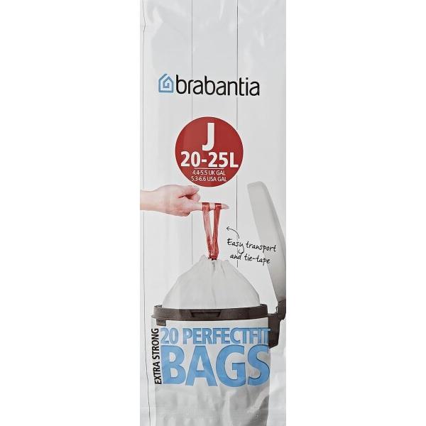 ブラバンシア 専用ゴミ袋 ホワイト 23リットル用 ビンライナー(J) 115585 20枚入