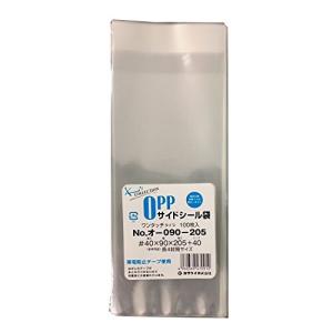 カクケイ OPP袋 クリアパック テープ付 40ミクロン 100枚 90×205mm