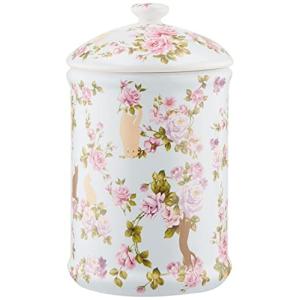 ロイヤルアーデン トイレポット キャットローズ 13×21.5×13cm 39453