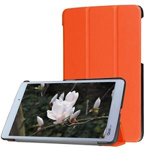 GLOW Qua tab PX キュアタブ au quatab LG LGT31 3点セット 3つ折りスマートケース カバー エーユー オレンジ