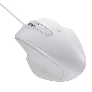 Digio2 究極のカタチ 有線 マウス 5ボタン Blue LED Mサイズ ホワイト Z8350