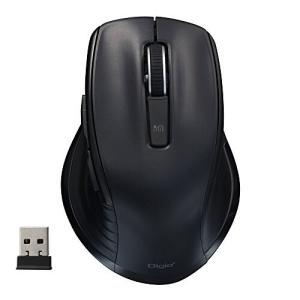Digio2 5ボタンBlue LED マウス 無線 静音 ブラック Z8403