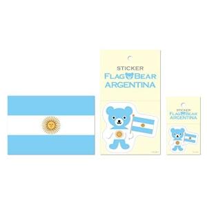 ムーングラフィックス ステッカー ポストカード 国旗 アルゼンチン SET51