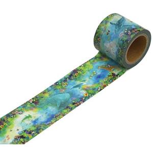 MANGO ART COMPANY マスキングテープ ナツキワキタ 40mm幅×7m 青