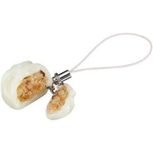 末武サンプル 食品サンプル携帯ストラップ 肉まん 約22mm s-17727