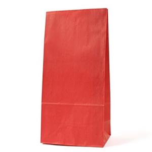パックタケヤマ 紙袋 マチあり 角底袋 H8 ルージュ 100枚 XZT00403