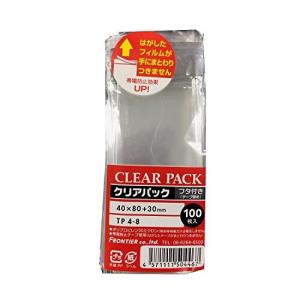 カクケイ OPP袋 クリアパック テープ付 30ミクロン 1000枚 40×80mm