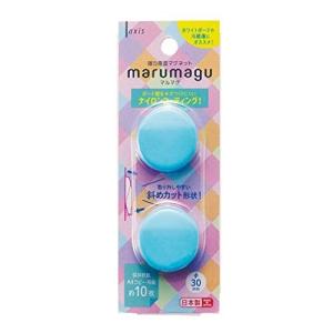 デビカ マグネット マルマグ 両面 強力 30mm 2個入 ライトブルー 073372