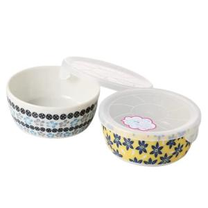 アワサカ 電子レンジ調理用品 11×4.5cm ポタリーフィールド レンジパックペア