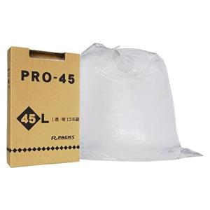 アルフォーインターナショナル ゴミ袋 透明 45L 収納に便利な 箱入り ポリ袋 PR-346 100枚入1個セット