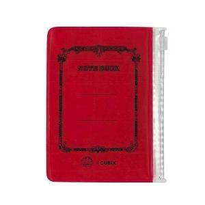 エムプラン ツバメノート スライドジップケース カードサイズ レッド 2冊 010125-05
