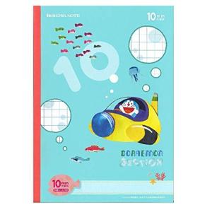 ショウワノート ドラえもん 学習帳 B5判 10mm方眼罫 5冊パック 青 KS-10*5