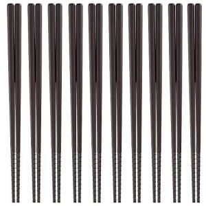 若泉漆器 業務用エコ箸 22.7cm 麺王箸 モカ 10膳組H-69-34