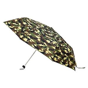 アテイン 紳士用 軽量楽々ミニ折畳傘 8本親骨60cm大判サイズ 迷彩プリント カーキ 4056