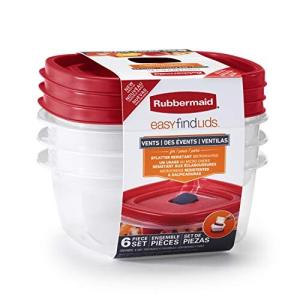ラバーメイド(Rubbermaid)イージーファインドリッド 710ml×2 +1.2L 3個セット 保存容器 BPAフリー 2039756
