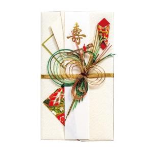 マルアイ 祝儀袋 結婚式 デザイン 和風 新檀紙 銀鶴 5枚 キ-488×5P