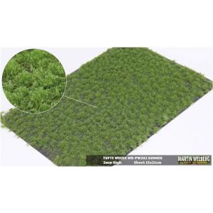 マルティンウェルベルク 草地 マットタイプ 全高2mm/1枚 夏 パウダー付き ホビー用素材 WB-PW202