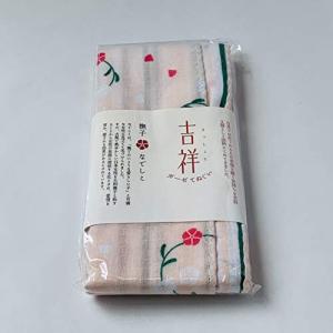 ハゴロモ 吉祥ガーゼ手拭 撫子 No.80672