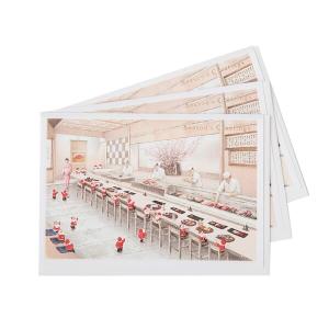 グリーティングライフ クリスマスカード 和風 ミニ サンタ 3枚セット 寿司 SJ-64-AM