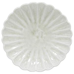 TAMAKI プレート 花皿 窯変 ホワイト 直径23.5×奥行23.5×高さ4.9cm 電子レンジ 食器洗浄機対応 T-930991