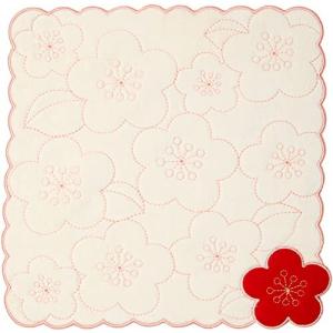 丸全 ミニタオル ふわわ梅クリーム 25×25cm