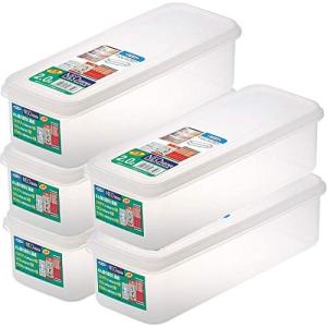 岩崎工業 日本製 抗菌 レンジ対応 食品 保存容器 NEOキーパー クリア 2L めん.パスタケース 5個セット LSX343