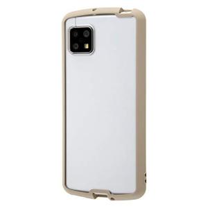 レイ アウト AQUOS sense4/lite/basic/sense5G ハイブリッド/クリア/ベージュ ケース RF-AQSE4CC14/CBEM