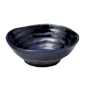 三陶 小鉢 瑠璃釉 13.5cm 萬古焼 六兵衛 丸 小鉢 17172