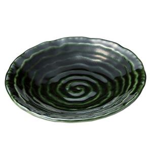 三陶 中皿 織部釉 15.5cm 萬古焼 六兵衛 取皿 17164