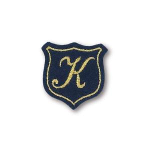 清原 KIYOHARA イニシャルエンブレムワッペン K 幅33mm×高さ33mm IME-01