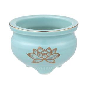 仏具 神具 仏壇 青地金蓮3.0香炉 AM-TM584