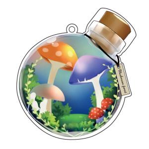 ハゴロモ アクリルメイクアップカバー #きのこの森