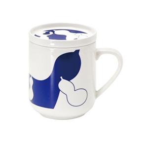 カネセ 縁起倶楽部 藍染 マグ蓋付1P 六瓢箪 EN-072