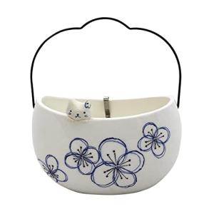 クラフトマンハウス 蚊取り線香ホルダー 染猫 線香鉢 本体:高さ9×幅14×奥行7cm