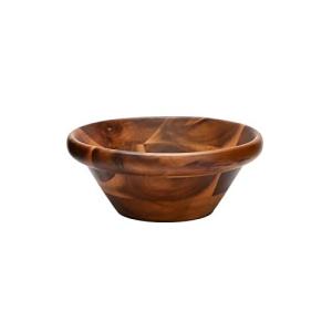 スワンソン商事 サラダボウル 木製 アカシア ブラウン 直径15.0×高さ6.0cm 木製の温かみ 食卓に馴染むおしゃれ