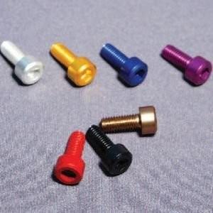 DURA-BOLT キャップボルト M6x50mm アルミ チタンブラウン 2本 DB6050TB