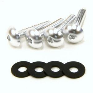 DURA-BOLT フェアリングボルトキット アルミ M6x16mm シルバー 4本セット DBF072S