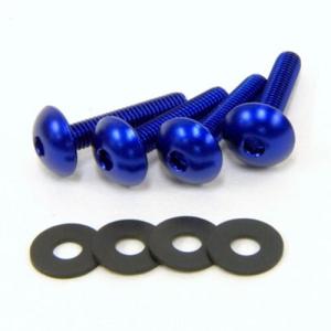 DURA-BOLT フェアリングボルトキット アルミ M5x25mm ブルー 4本セット DBF071B