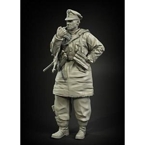 パンツァーアート 1/35 ドイツ軍 武装親衛隊士官 冬季ヤッケ No.1 頭部ヘルメットタイプ付属 レジンキット PZF350