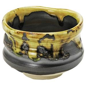 林金之助商店 美濃焼 抹茶碗 沓形 茶碗 ひわ錆 黒 茶 日本製 136000