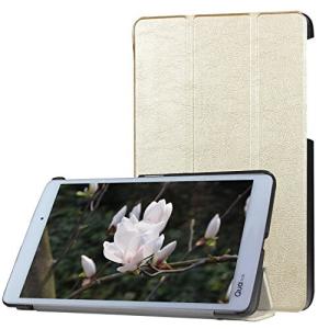 GLOW Qua tab PX キュアタブ au quatab LG LGT31 3点セット 3つ折りスマートケース カバー エーユー ゴールド