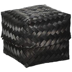ちどり産業 バスケット ブラック 9X9Xh7cm 竹バスケット 90-84BK