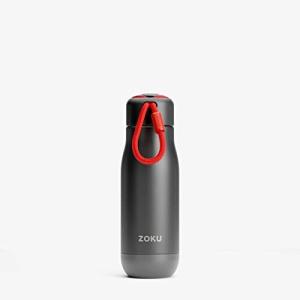 LEADWORKS 水筒 ZOKU ステンレススチールボトル 350ml 直飲み 二重構造 保温 保冷 氷 耐久性 蓋 ウォーターボトル マ