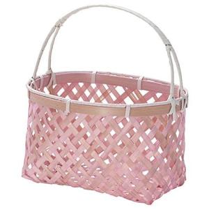 ちどり産業(Tidorisangyou) バスケット ピンク 16X10Xh16cm 竹バスケット 90-87PK