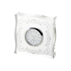 Noritake ノリタケ 置時計 高さ約9cm 幅約9cm 奥行き約2.5cm ハンプシャープラチナ 1個 プラチナ アクリル AC-CL/MC0