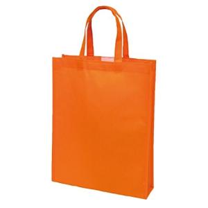 丸玉工業 手提げ袋 ソフトバッグ A4サイズ オレンジ 10枚 マチ付き