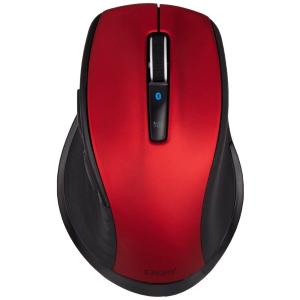 Digio2 5ボタンBlue LED マウス 大型 無線 Bluetooth 静音 レッド Z8425