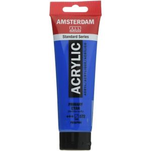 ターレンス アクリル絵具 アムステルダムアクリリックカラー プライマリーシアン T1709-572 120ml