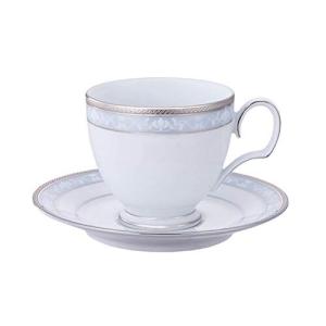 Noritake ノリタケ カップ & ソーサー ( コーヒー ティー 兼用) 250cc ハンプシャープラチナ ファインポーセレン T91
